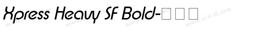 Xpress Heavy SF Bold字体转换